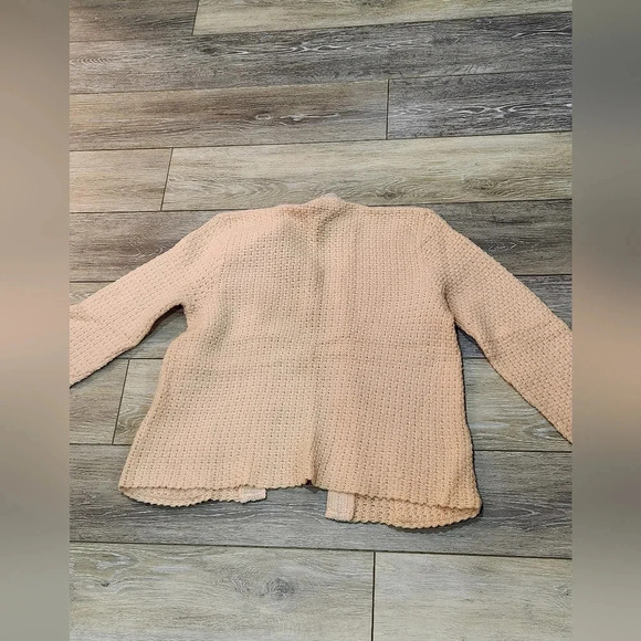 Bams vintage virgin wool light pink cardigan with embroidered trim and pockets - Picture 7 of 11